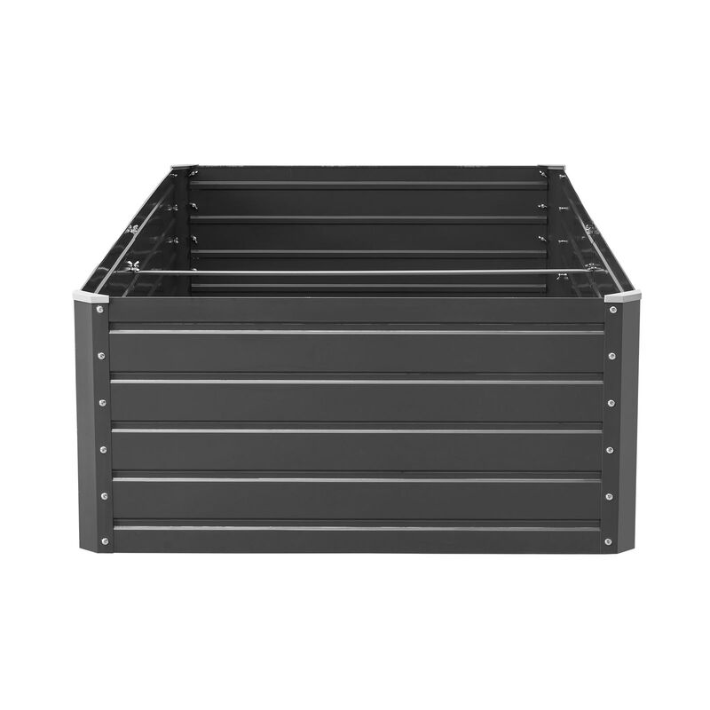 Outdoor Raised Garden Bed Metal Planter Box for Flowers Herbs image number 5