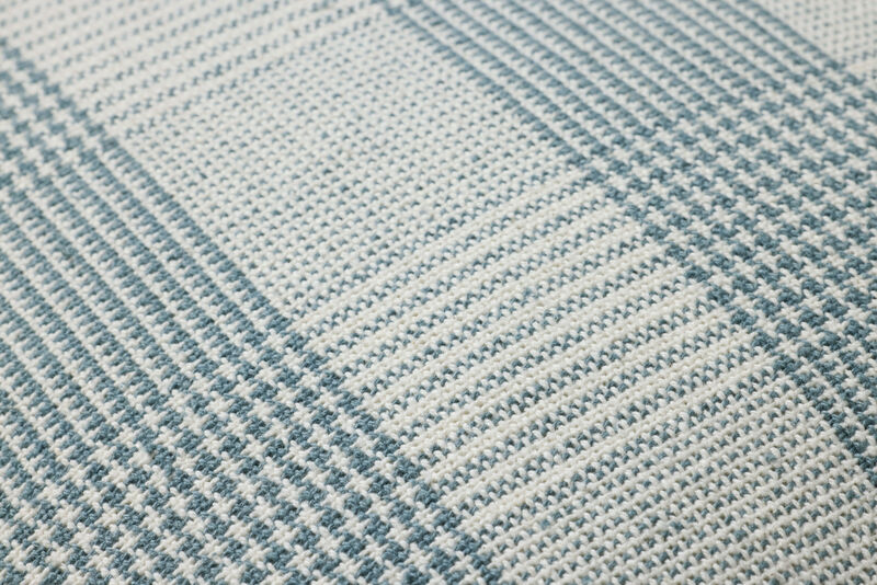 Auggie Blue/White 22''x22'' Cover w/ Down Pillow image number 3