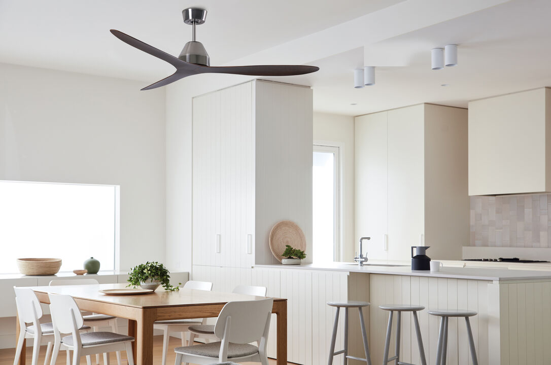 Lucci Air Whitehaven 56" Smart WiFi Indoor/Outdoor DC Ceiling Fan with Remote, Damp Rated