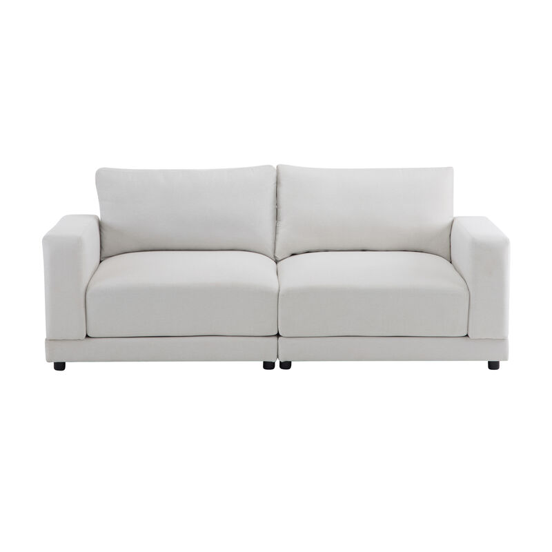 Merax Modern Fabric Loveseat Sofa