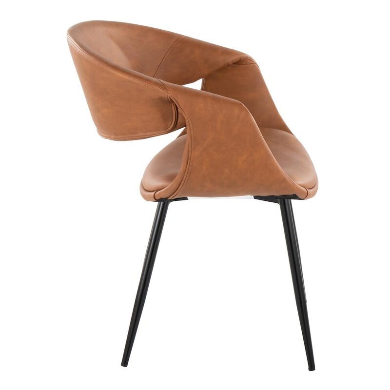 LumiSource Curvo Upholstered Chair - Set of 2