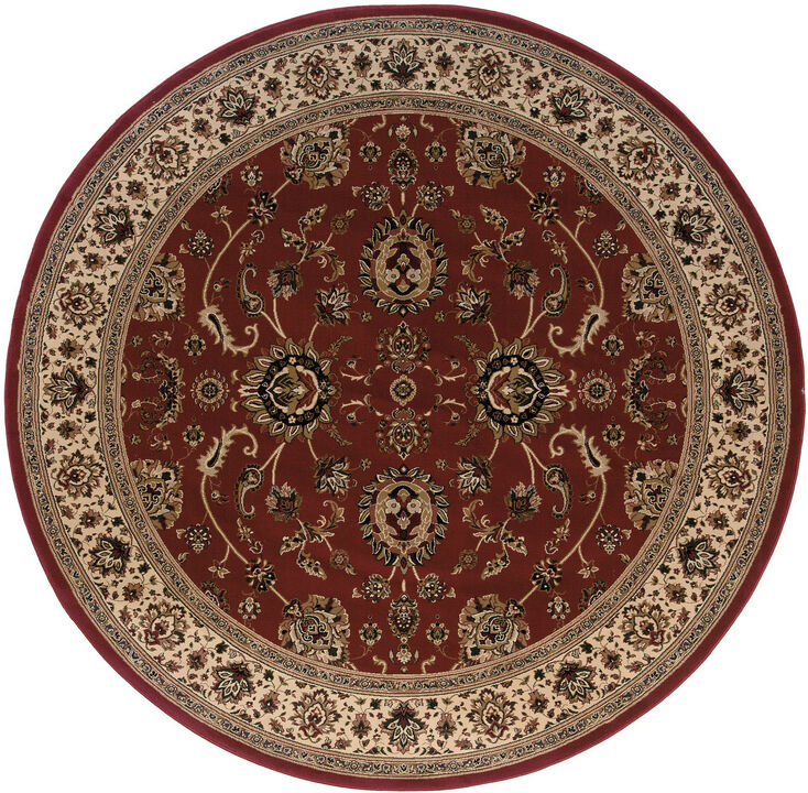 HomeRoots Oriental Round Rug