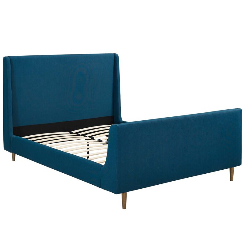 Modway - Aubree Queen Upholstered Fabric Sleigh Platform Bed image number 2