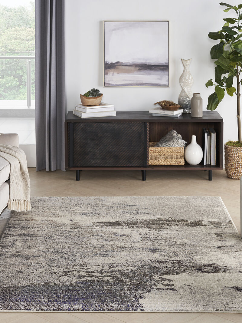 Celestial CES02 Ivory/Gray 5'3" x 7'3" Rug
