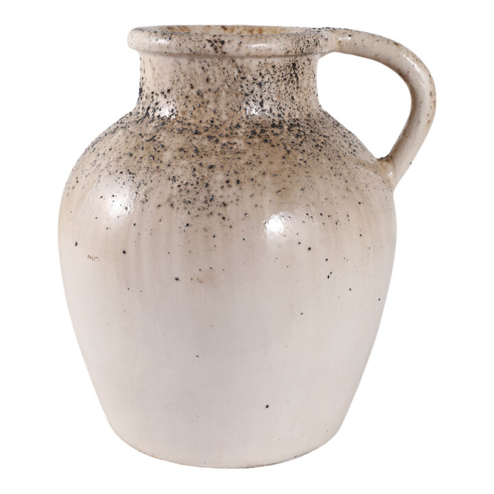 Textured Terracotta Jug Vase