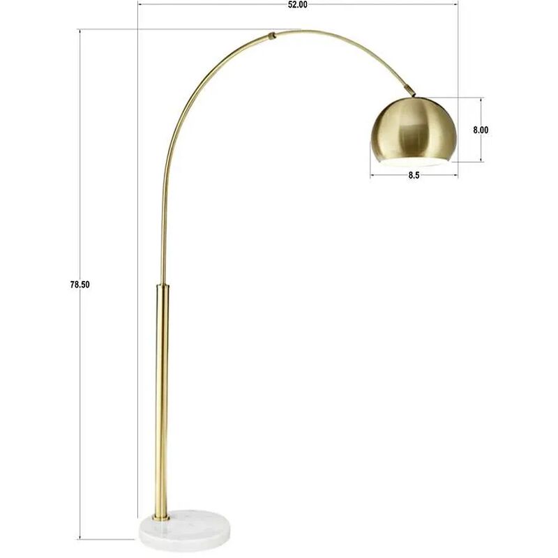 Gold Arc Floor Lamp