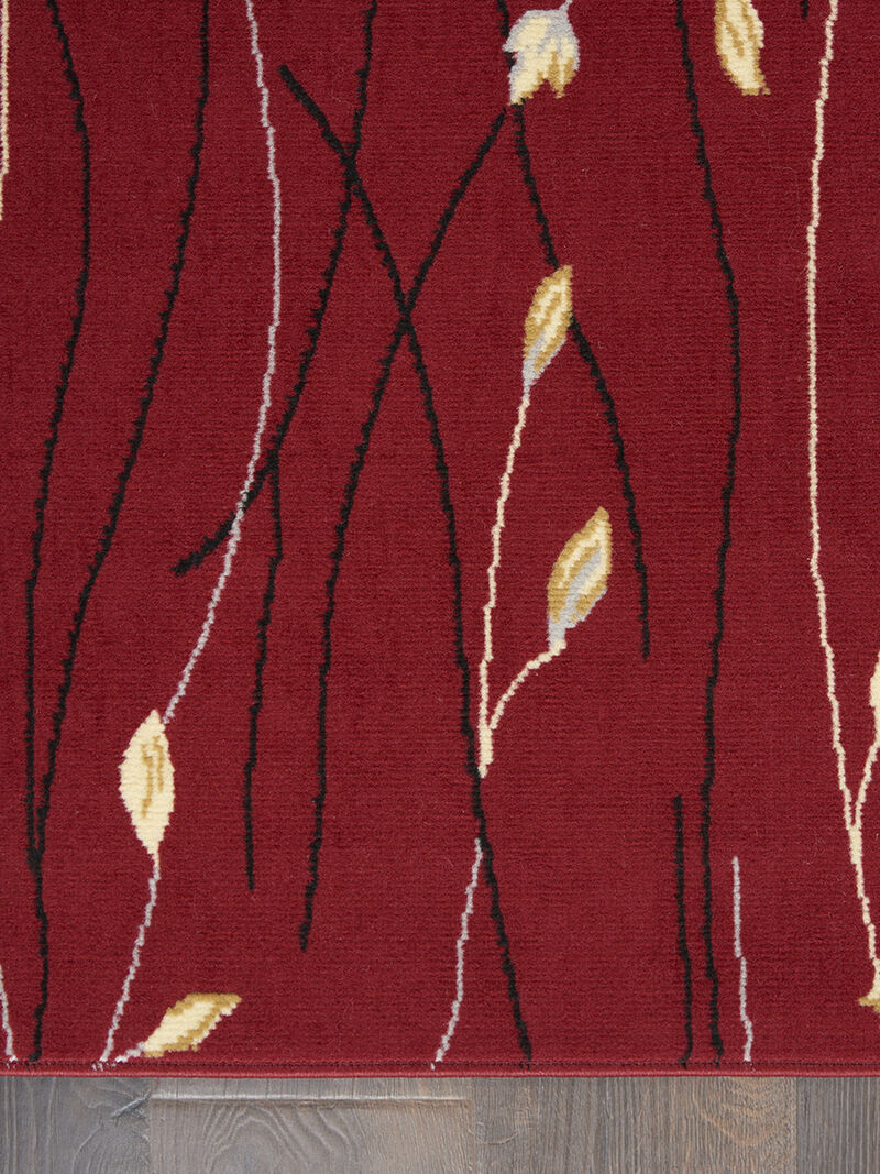 Grafix GRF15 Red 3' x 5' Rug