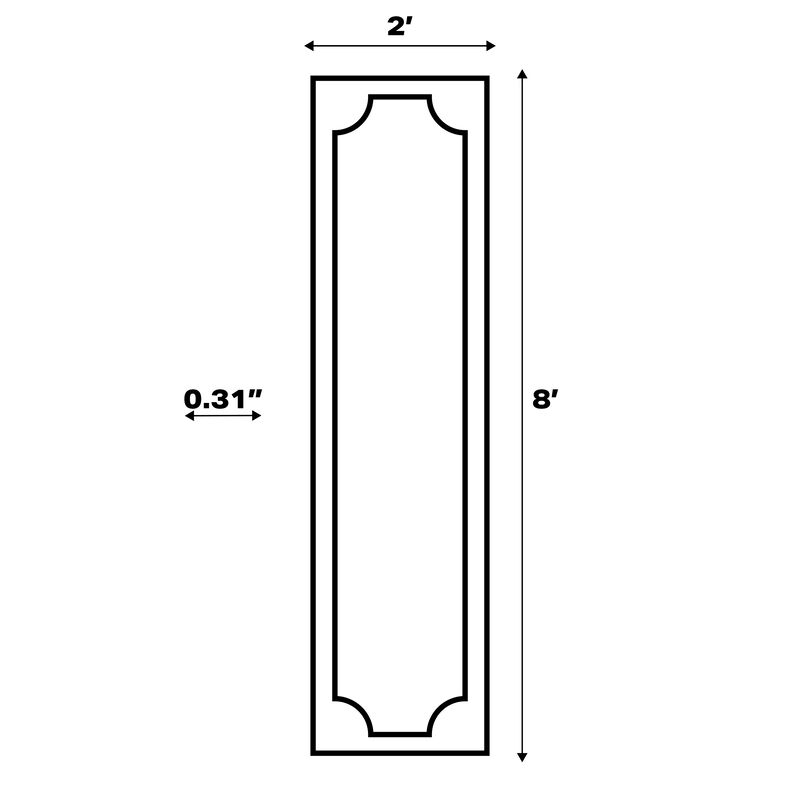 Porter Geometric Art Deco Fan Pattern High-Low Runner Rug