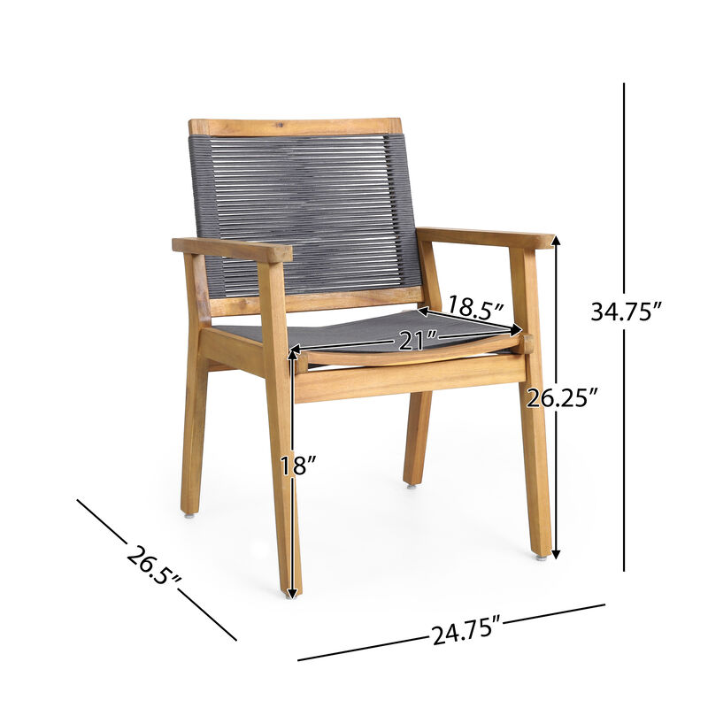 Merax Transitional Rope Weave Outdoor Lounge  Chairs image number 7