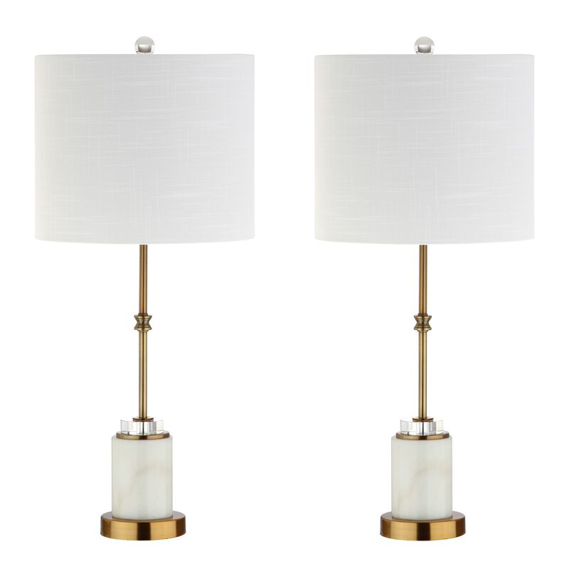 Harper Marble/Crystal LED Table Lamp
