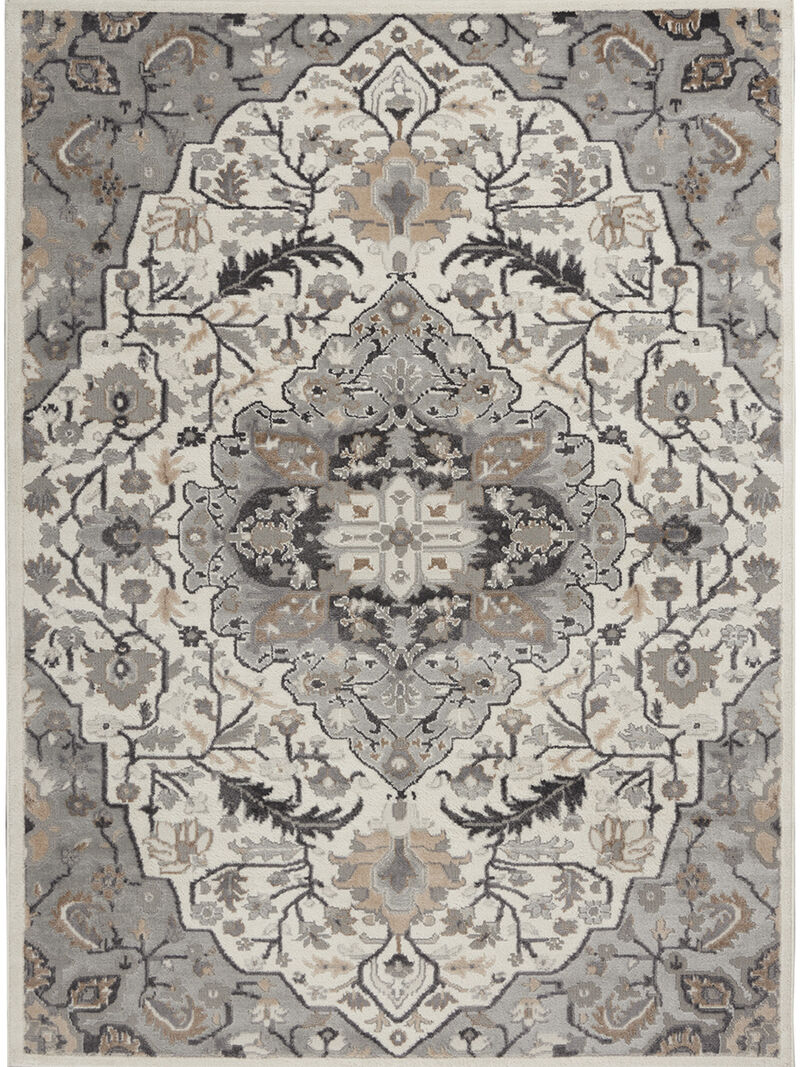 Elation ETN09 Ivory/Gray 6' x 9' Rug