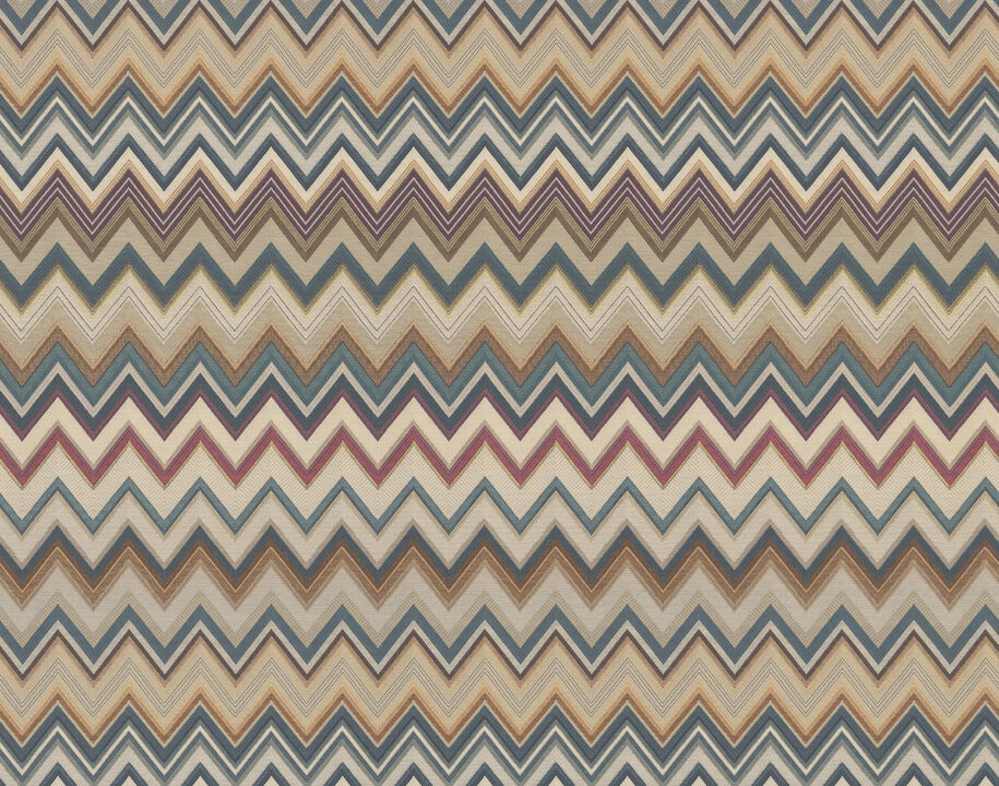 Happy Zigzag Green & Brown Wallpaper
