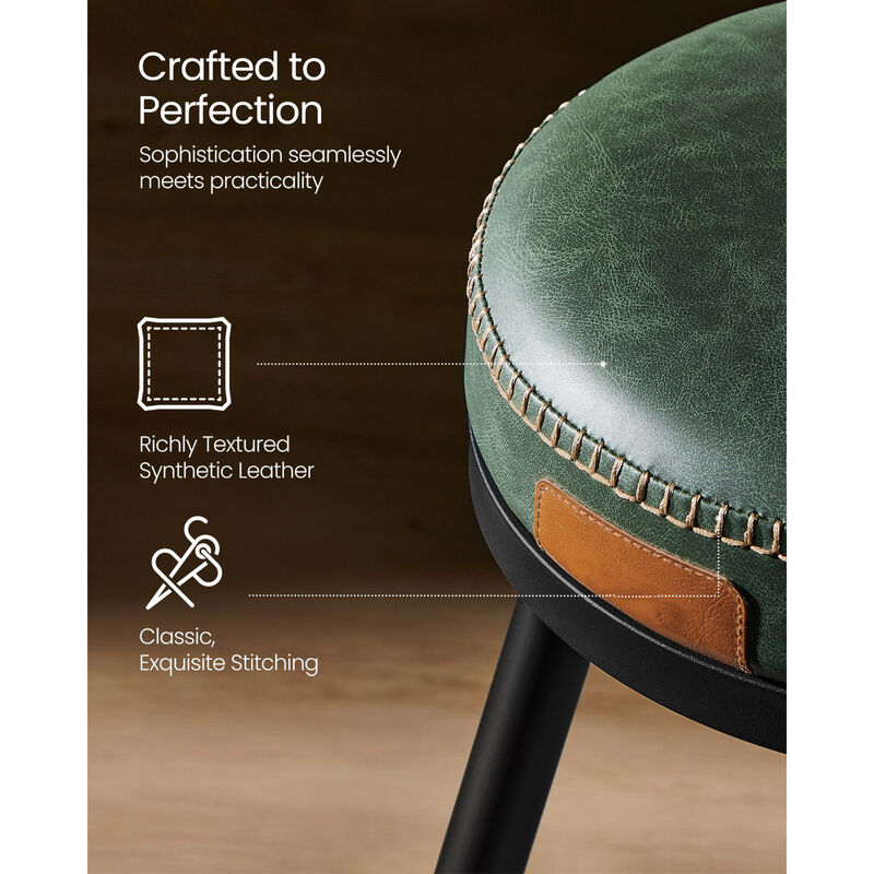 Comfortable Bar Stools Set of 2 for Dining Room or Counter Seating