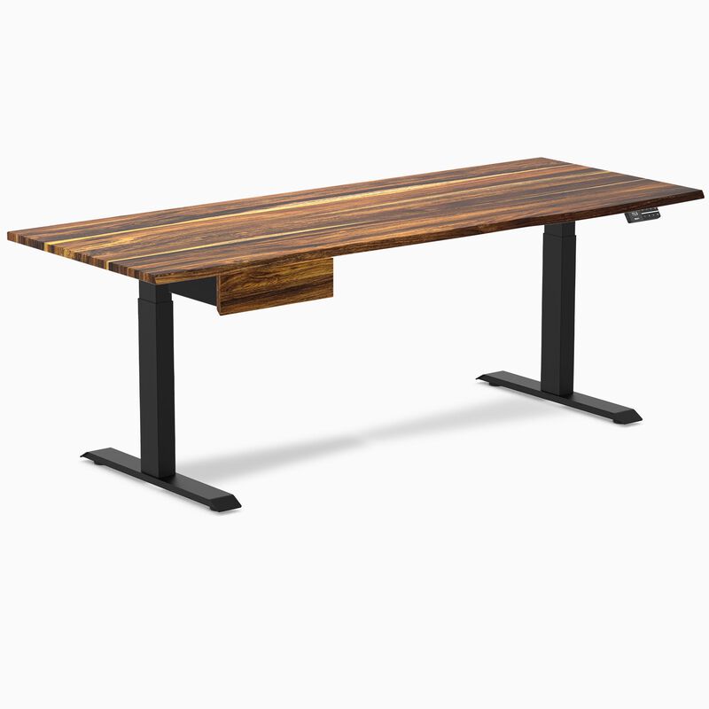 Desky Dual Hardwood Standing Desk With Drawer image number 0