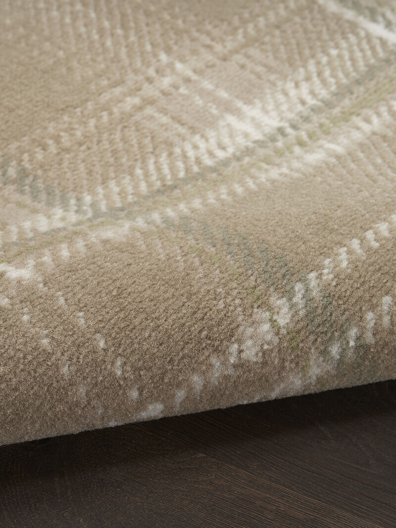 Grafix GRF03 Taupe 5'3" x 7'3" Rug image number 7