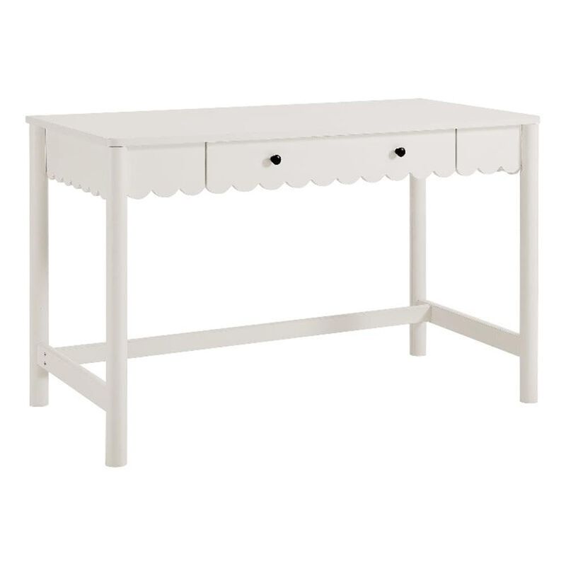 Modway Emmeline Scallop Desk in White image number 0
