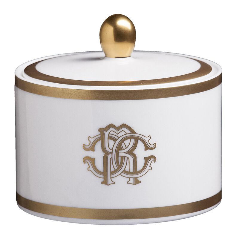 Sugar Pot SILK  Gold diam. 3.3", H 3.5" image number 0