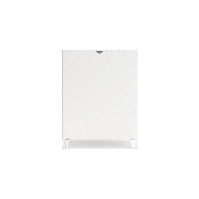 Kally Standing Bookcase, 3 Open Shelves, Matte White Wood, 41 Inch - Benzara