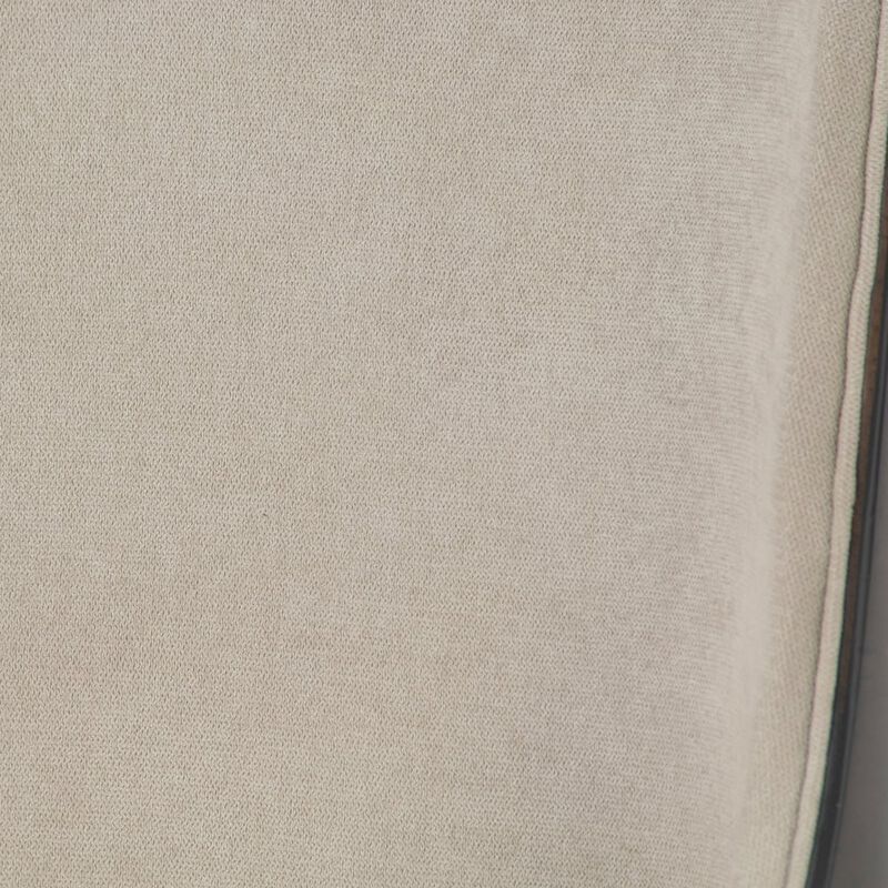 Glamour Home Set of 2 Beige Fabric Chair Dark Brown Bentwood Back and Solid Wood Legs