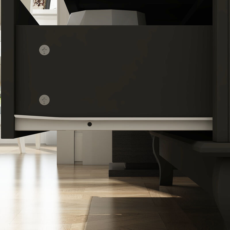 Modern 9-Drawer Dresser: Stylish Storage Solution in White or Black