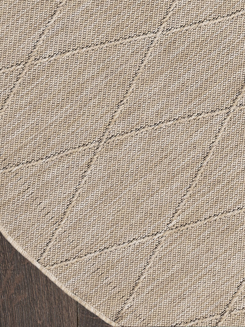 Washable Solutions WSL01 Natural 8' x Round Rug