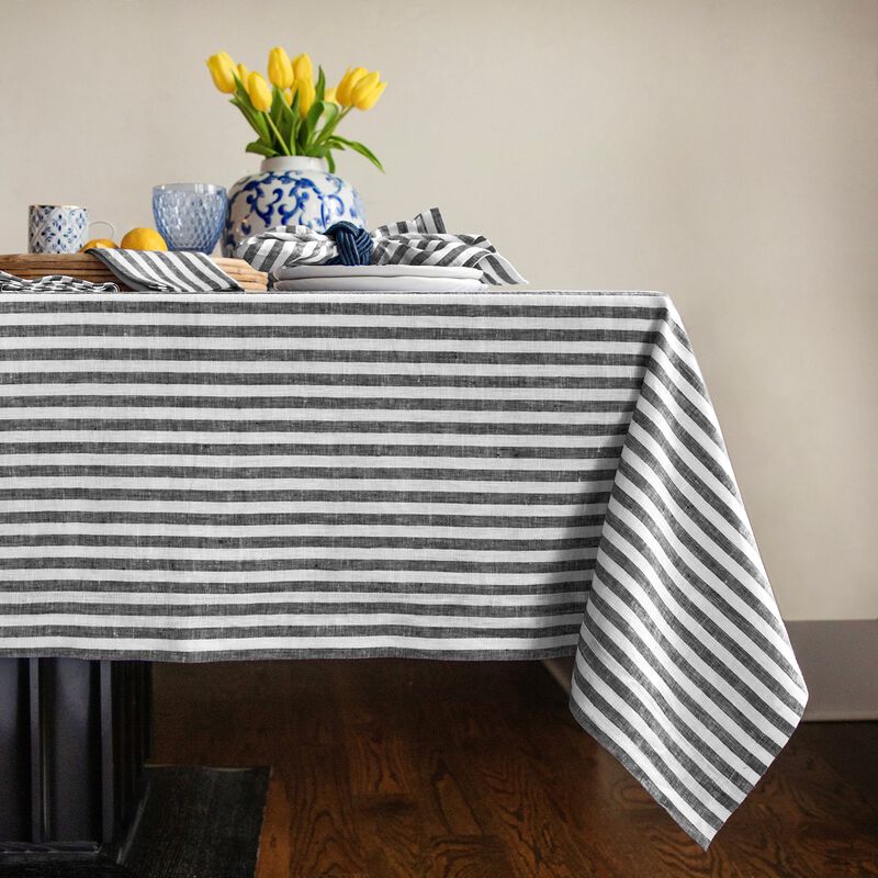 Linen Tablecloth - Amalfi Stripe image number 0