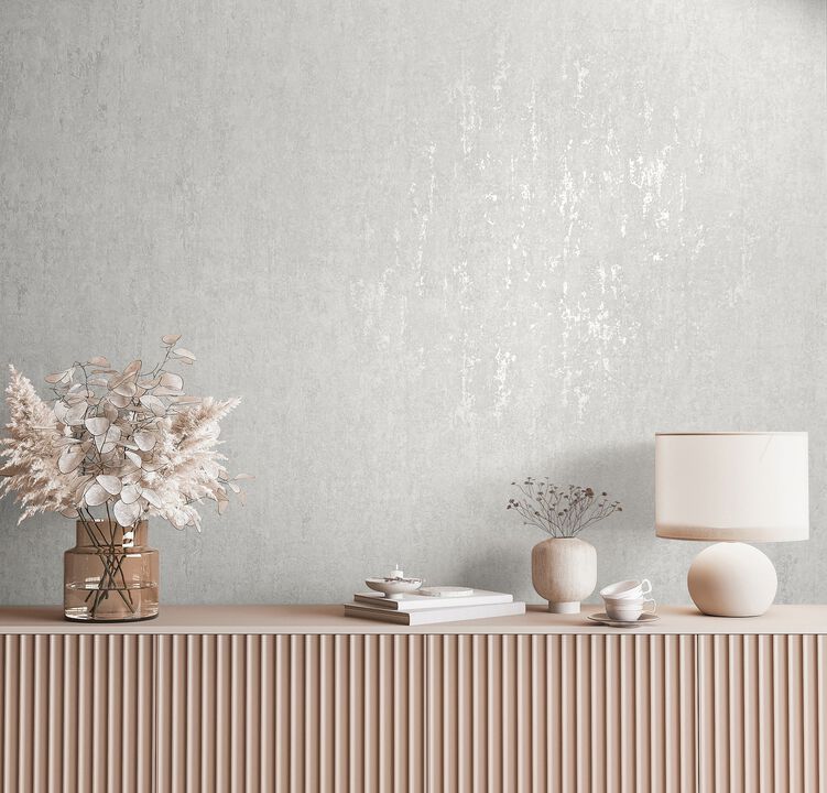 City Romance Industrial Silver Grey Wallpaper 35144