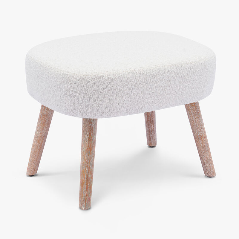 WestinTrends Genevieve 21" Wide Square Upholstered Cushion Ottoman Foot Stool