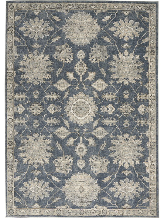 Quarry QUA06 Blue/Beige 3'9" x 5'9" Rug