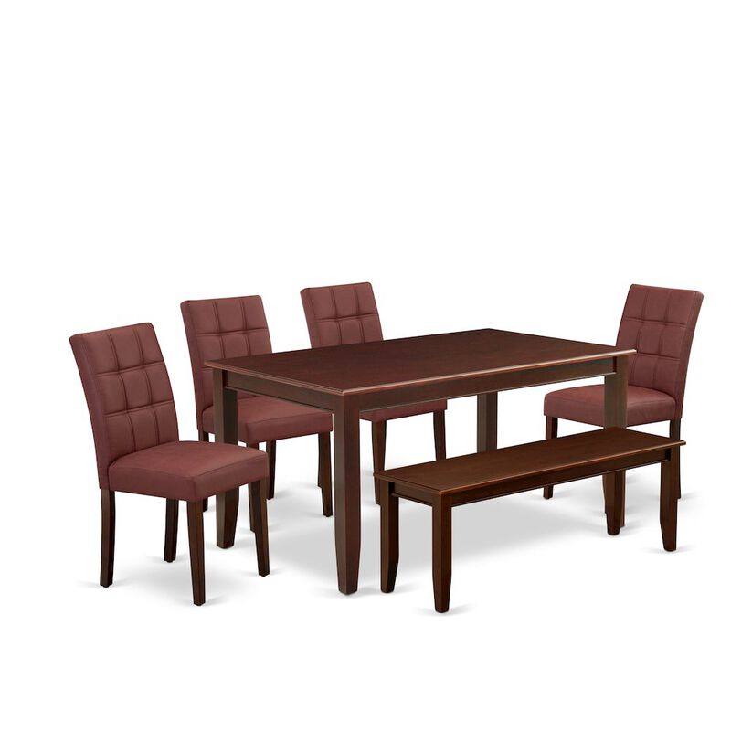 6 Piece Dining Room Set contain A Wood Table