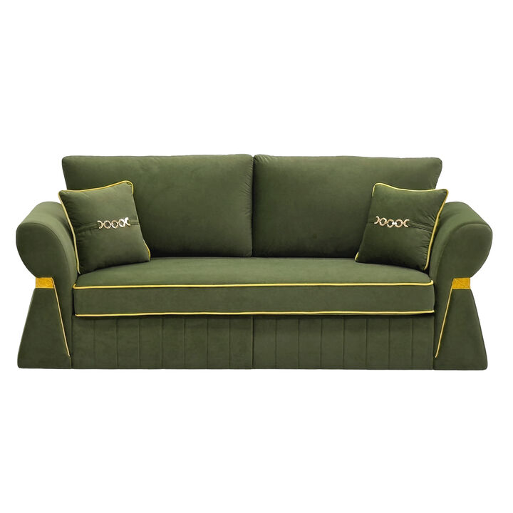 Pifpru 83.5 Inch Velvet 3 Seater Sofa Couch