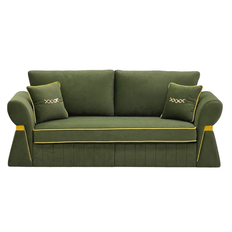 Pifpru 83.5 Inch Velvet 3 Seater Sofa Couch image number 0
