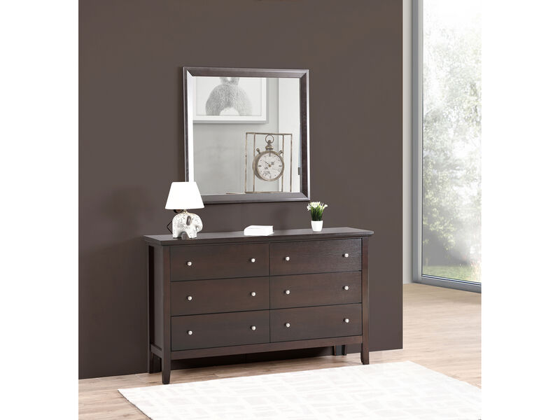 36 in. x 36 in. Classic Square Framed Dresser Mirror.