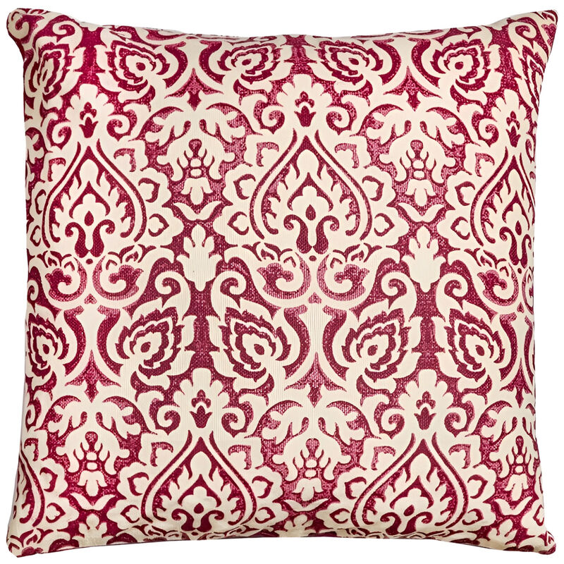 Decorative Damask Cotton Cushion &ndash; Soft Throw Pillow for Rustic or Modern Home image number 0