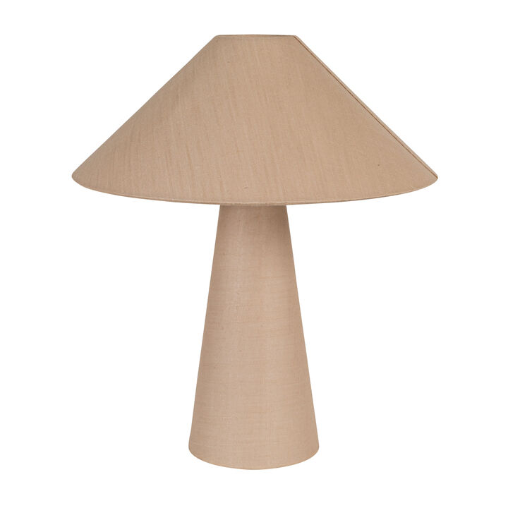 25 Watt Lumina Natural Linen Table Lamp, Natural