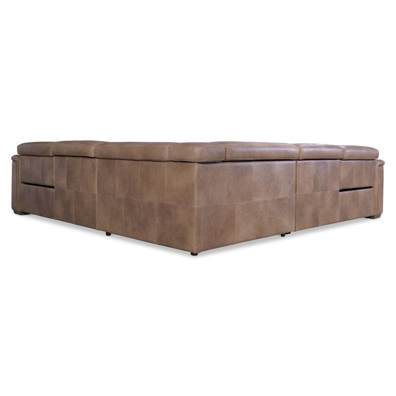 Lioni Leather Power Motion Sectional image number 3