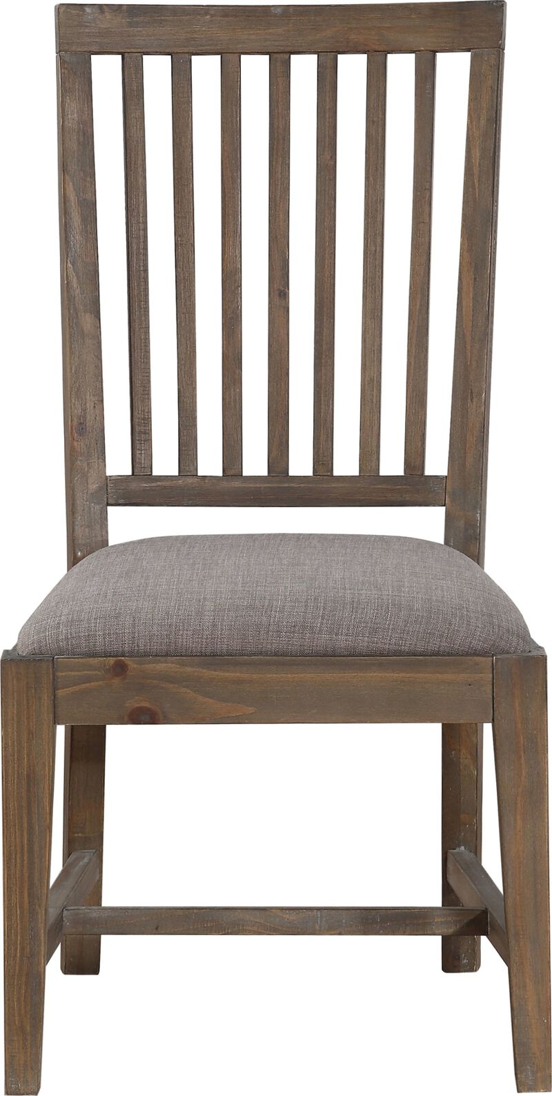 Autumn Solid Wood Upholstered Dining Chair in Flint Oak - Set of 2