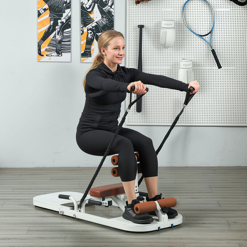 Hivvago Foldable Sissy Squat & Hip Thrust Machine with Push Up Stand image number 1