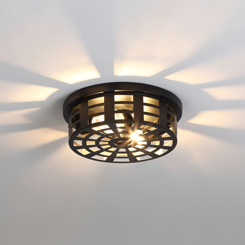 10.94" Modern 2-Light Motion Sensor Outdoor Flush Mount Light image number 5