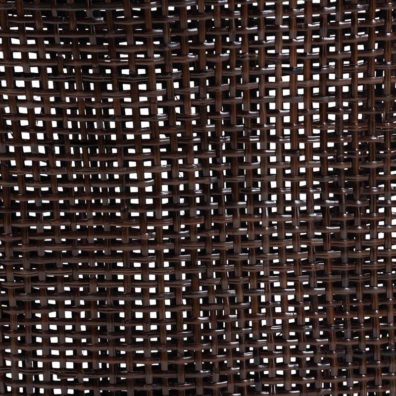 bali & pari Petra Natural Rattan 2-Piece Dining Chair Set - Handwoven Wicker Accent Chair with Wingback Profile and Cutout Handle, Espresso image number 5