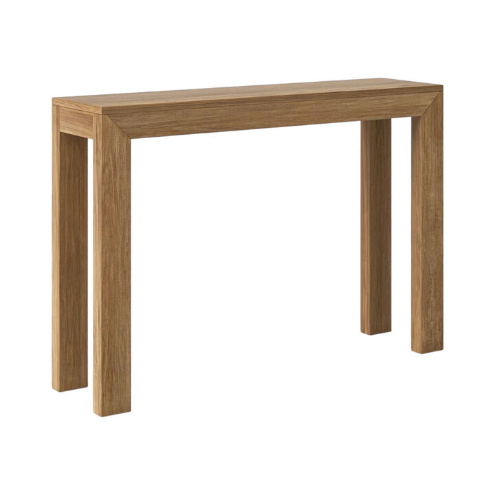 Solid Wood Modern Console Table – Sleek Sofa Table for Entryway or Living Room