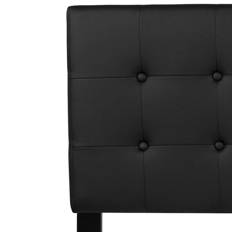 Flash Furniture Tufted Upholstered Queen Size Headboard in Black Vinyl image number 2