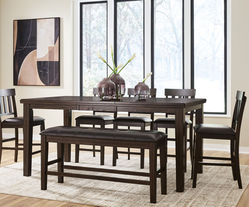 Haddigan 6 Piece Counter Height Dining Set