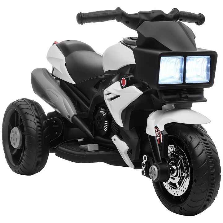 BreeBe 6V Kids Motorcycle Toddler Ride-on Toy, High-Traction Battery-Operated Mini Electric Motorbike with Forward/Reverse Switch, Music, Headlights, Horn