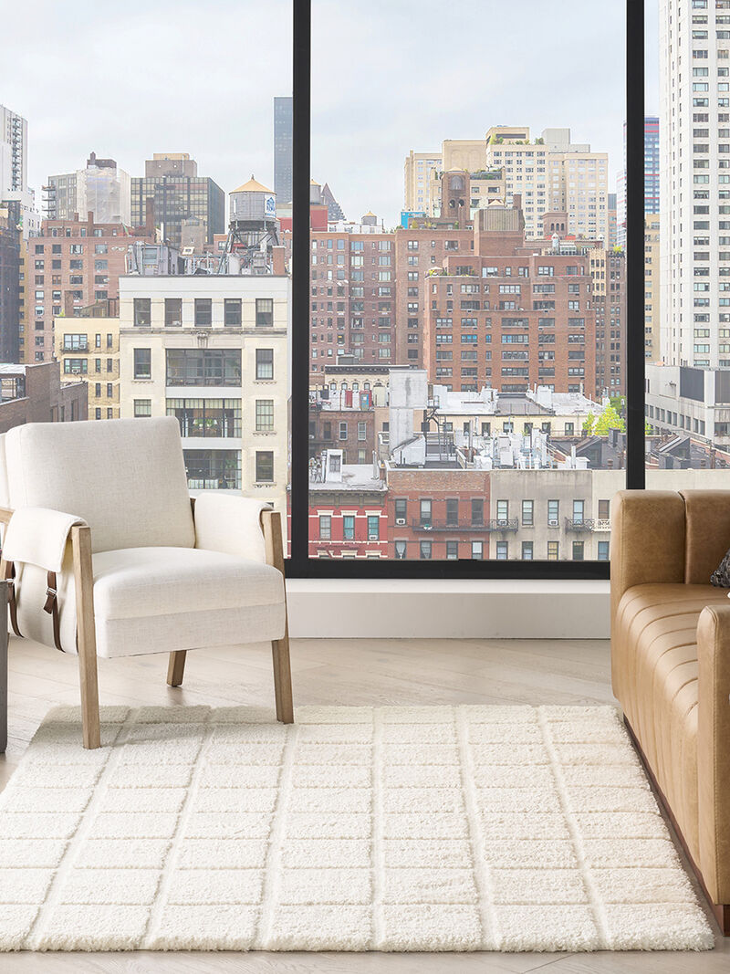 West End Ave WTE01 Ivory 3'11" x 5'11" Rug