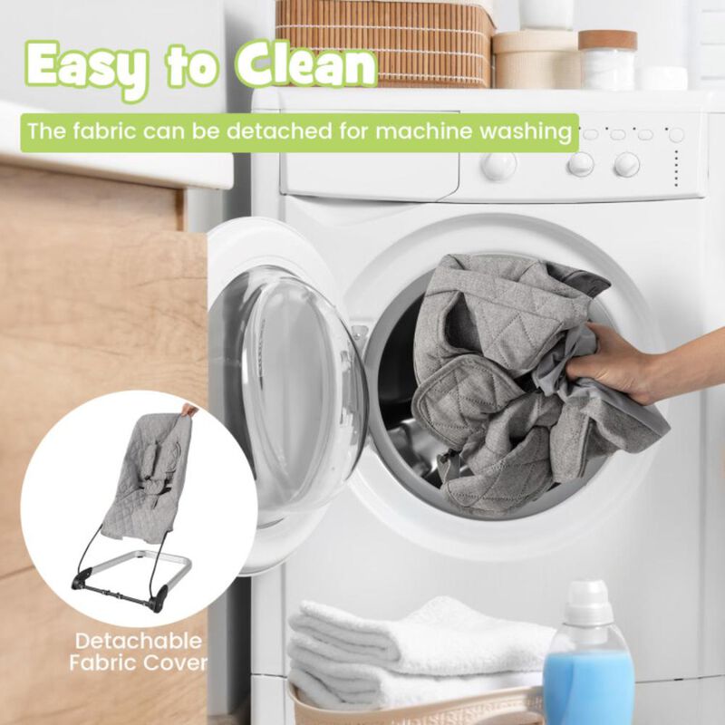 Hivvago Baby Bouncer Seat with Aluminum and Metal Frame image number 3