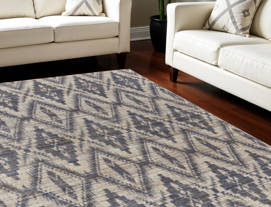 HomeRoots Geometric Hand Woven Area Rug