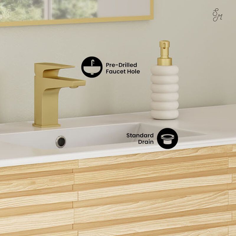 Cascade 48 in. Bathroom Vanity with 3-Hole Ceramic Sink Top image number 2