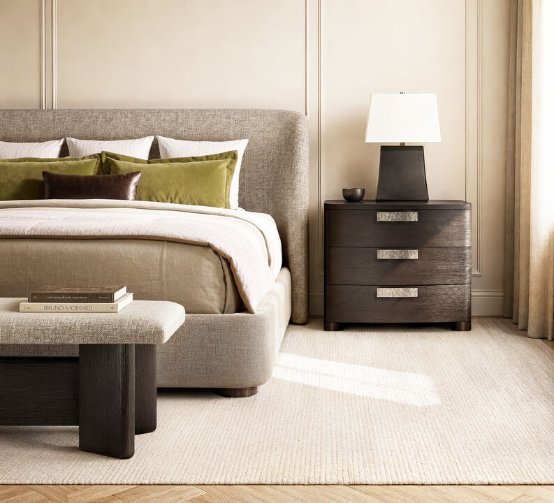 Geneve Three Drawer Nightstand