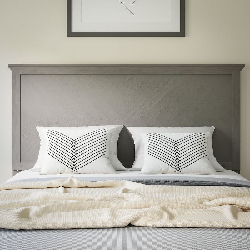 Flash Furniture Contemporary Full Size Herringbone Pattern Headboard image number 9